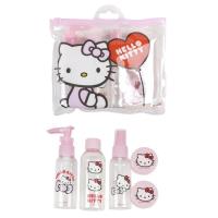 Zestaw podróżniczych buteleczek Hello Kitty. Wydawca: Artesania Cerda. Dobreksiazki.pl Opakowanie Zestaw podróżniczych buteleczek Hello Kitty