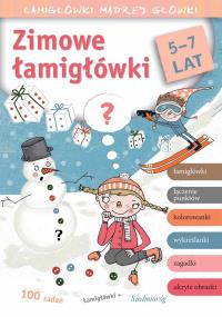 Zimowe łamigłówki. Łamigłówki mądrej główki. Autor: Michałowska Tamara. Dobreksiazki.pl Okładka książki Zimowe łamigłówki. Łamigłówki mądrej główki