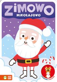 Zimowo mikołajowo. Kolorowanki z naklejkami. Zimowo. Autor: Opracowanie zbiorowe. Dobreksiazki.pl Okładka książki Zimowo mikołajowo. Kolorowanki z naklejkami. Zimowo