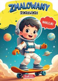 Okładka książki Zmalowany kosmos. Kolorowanka z naklejkami