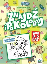 Okładka książki Znajdź i pokoloruj 3-5 lat