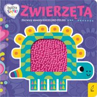 Okładka książki Zwierzęta. Słownik obrazkowy. Pierwszy słownik angielsko-polski. Bystre smyki