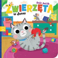 Zwierzęta w domu. Duże puzzle. Autor: Michalec Bogusław. Dobreksiazki.pl Okładka książki Zwierzęta w domu. Duże puzzle