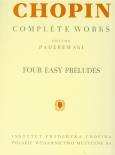 Okładka książki Chopin Complete Works Cztery łatwe preludia