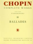 Okładka książki Chopin Complete Works III Ballady