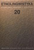 Opakowanie Etnolingwistyka tom 20
