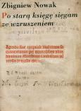 Okładka książki Po starą księgę sięgam ze wzruszeniem
