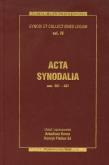 Okładka książki Acta synodalia Dokumenty synodów od 381 do 431 roku