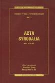 Okładka książki Acta synodalia Dokumenty synodów od 50 do 381 roku