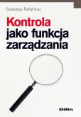 Okładka książki Kontrola jako funkcja zarządzania