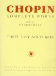 Okładka książki Chopin -Trzy łatwe nokturny
