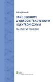 Okładka książki Dane osobowe w obrocie tradycyjnym i elektronicznym