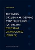 Okładka książki Instrumenty zarządzania kryzysowego w przedsiębiorstwie turystycznym