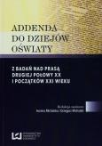 Opakowanie Addenda do dziejów oświaty