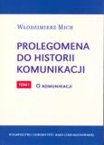 Okładka książki Prolegomena do historii komunikacji