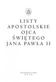 Okładka książki Listy Apostolskie Ojca Świętego Jana Pawła II