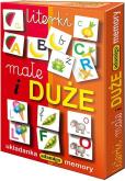 Literki małe i duże Układanka memory. Autor: Pogorzelska Julia. Dobreksiazki.pl Okładka książki Literki małe i duże Układanka memory