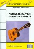 Gitara krok po kroku Część 1 Pierwsze dźwięki pierwsze chwyty. Autor: Adamiak Mariola, Templin Grzegorz. Dobreksiazki.pl Okładka książki Gitara krok po kroku Część 1 Pierwsze dźwięki pierwsze chwyty