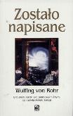 Okładka książki Zostało napisane