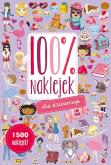 Okładka książki 100% naklejek dla dziewczyn