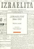 Okładka książki Izraelita 1866-1915