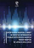Okładka książki Spór Radia Maryja z KRRIT  w świetle wybranych publicystycznych audycji Radia Maryja  w latach 2011-2013