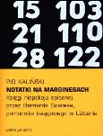 Okładka książki Notatki na marginesach Księgi niepokoju spisanej..