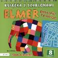 Okładka książki Elmer. Książka z szablonami. Potrafię rysować. Słoń w kratkę