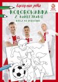 Okładka książki PZPN. Piłka nożna. Mecz na podwórku. Kolorowanka z naklejkami
