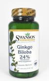Zdjęcie produktu Swanson Ginkgo Biloba extract 24% 60mg 120kaps