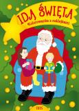 Okładka książki Kolorowanka z naklejkami Idą święta