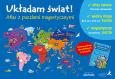 Układam świat! Atlas z puzzlami magnetycznymi. Autor: David Partick. Dobreksiazki.pl Okładka książki Układam świat! Atlas z puzzlami magnetycznymi