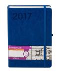 Opakowanie Kalendarz książkowy A5 z gumką Formalizm niebieski