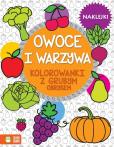 Okładka książki Kolorowanki z grubym obrysem. Warzywa i owoce