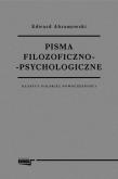 Okładka książki Pisma filozoficzno psychologiczne Klasycy polskiej nowoczesności