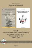 Okładka książki Statuty, komentarze i inne dokumenty dotyczące Przyrzeczenia i Prawa Harcerskiego (1989-2016). Tom 1