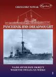 Okładka książki Brytyjski pancernik z 1906 roku HMS Dreadnought