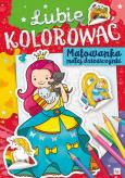 Okładka książki Lubię kolorować. Malowanka małej dziewczynki