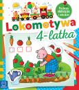 Okładka książki Lokomotywa 4-latka. Książeczka edukacyjna z naklejkami
