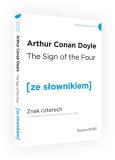 Okładka książki Znak czterech ze słownikiem