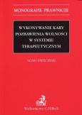 Okładka książki Wykonywanie kary pozbawienia wolności w systemie terapeutycznym