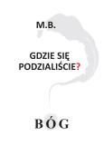 Okładka książki Gdzie się podzialiście? BÓG