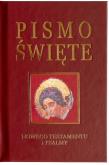 Okładka książki Pismo Św. Nowy Testament z psalmami (bordo, złocone)