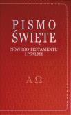 Okładka książki Pismo Św. Nowy Testament z psalmami (czerwone)