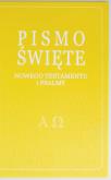 Okładka książki Pismo Św. Nowy Testament z psalmami (żółte)