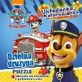 Okładka książki Psi Patrol.Dzielna drużyna.Układanka-kolorowanka PUZZLE