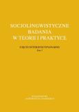 Opakowanie Socjolingwistyczne badania w teorii i praktyce Ujęcie interdyscyplinarne. Tom 5