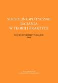 Opakowanie Socjolingwistyczne badania w teorii i praktyce. Ujęcie interdyscyplinarne. Tom 6
