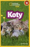 National Geographic Kids. Koty. Poziom 1. Autor: Galat Joan Marie. Dobreksiazki.pl Okładka książki National Geographic Kids. Koty. Poziom 1