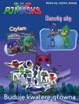 Okładka książki PJ MASKS. Pidżamersi. Bawię się, czytam, buduję. Buduje kwaterę główną .